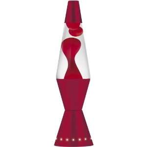   4200 17 inch/32 oz. Designer Lava Lamp, Red Wax/Clear Liquid/Red Base