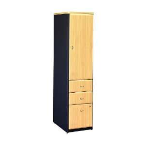  Bush Furniture Series A Vertical Wood File Locker in Beech 