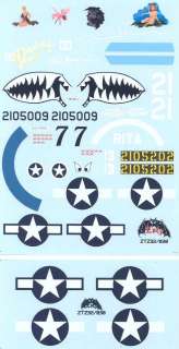 Decals 1/32 P 40N WARHAWKS Paciic Theater *MINT*  