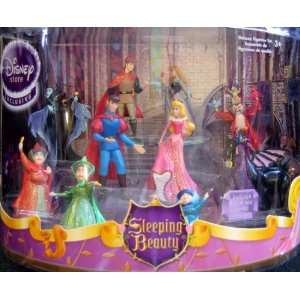   SLEEPING BEAUTY Figurine Set w Forest & Castle Stage Sets Toys