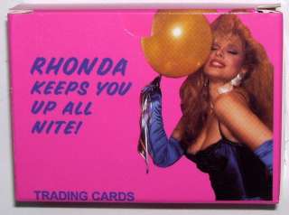 Rhonda Shear Keeps You Up All Night Tradiing Card Set Autographed 