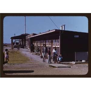  Photo Gardens are planted in front of the row shelters 