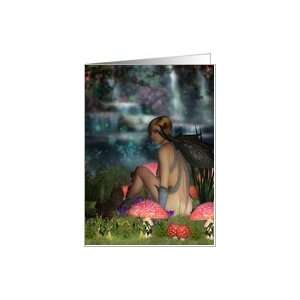  Fantasy Art Card   In The Clearing   Fairy Art Card Card 