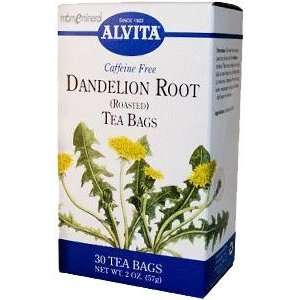 Roasted Dandelion Root Tea Bags, Caffeine Free, 30 Tea Bags, 2 oz (57 