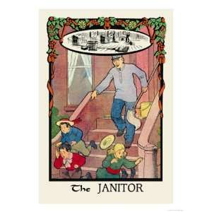  The Janitor Giclee Poster Print by H.o. Kennedy, 24x32 