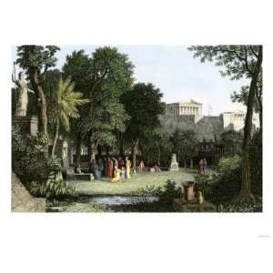  Open Air Discussion in Athens, Ancient Greece Giclee 