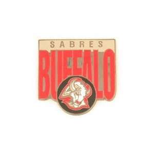 Buffalo Sabres Bar Logo Face Off Pin