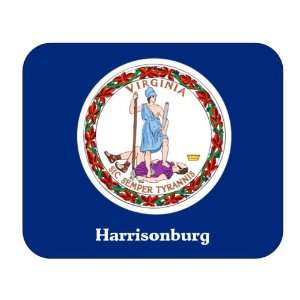  US State Flag   Harrisonburg, Virginia (VA) Mouse Pad 