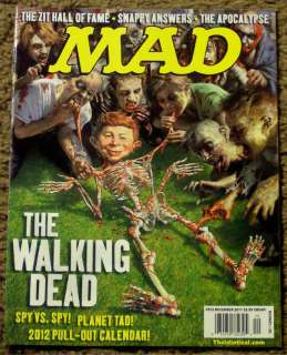MAD Magazine The WALKING DEAD December 2011 Planet Tad 2012 PULL OUT 