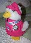AFLAC Iron Girl Talking Duck w/Medal/Pink Visor/Pink T Shirt 2010 EUC
