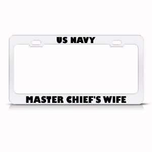  Us Navy Master ChiefS Wife Metal Military license plate 