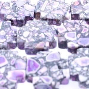 Magnasite  Cross Plain   20mm Diameter, Sold by 16 Inch Strand with 