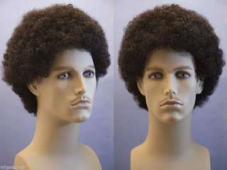 Premium Quality Tight Curly Mens Afro Style Wig Adjustable Size 