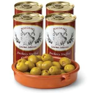 Pack   Anchovy Stuffed Olives by La Tienda  Grocery 