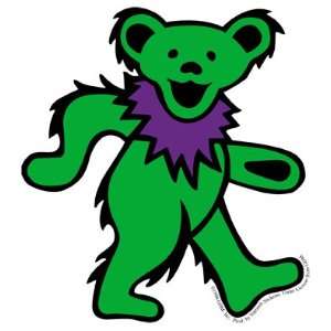  Grateful Dead   Large Green Dancing Bear   Sticker / Decal 