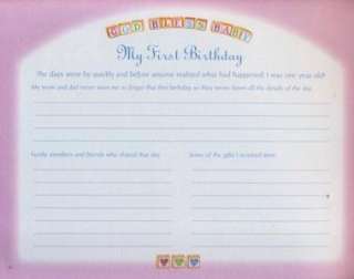   Book A Record Book of Special Memories (Baby Love Bears & Friends