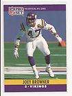 1989 TOPPS CARD # 75 JOEY BROWNER   SAFETY VIKINGS