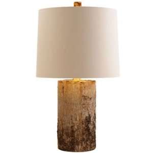  Arteriors Fargo Wood Large Cylinder Lamp