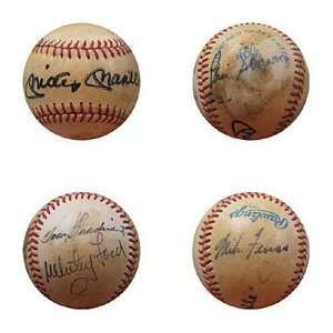   Ford, Skowron & Ferraro Autographed/Signed Baseball