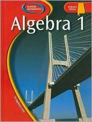 Algebra I, (0078659752), Holliday, Textbooks   