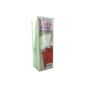  Flexible Straws With Dispenser Box   Case Of 144 Health 