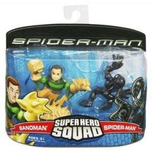 SPIDERMAN vs SANDMAN Super Hero Squad BRAND NEW  