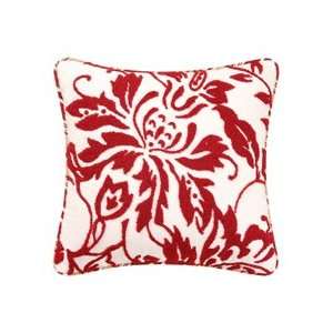 18 x 18 Hooked Pillow, Birkdale Red 