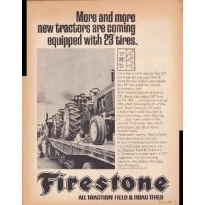  Firestone All Traction Field & Road Tires 1968 Original 