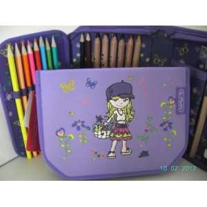  Pencil Case with Contentspencil Box, Etui,pencil Bag 