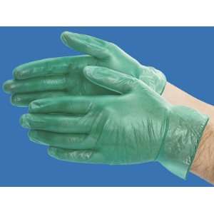  6.5 Mil Industrial Vinyl Powdered Gloves   Large