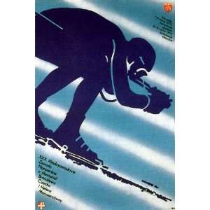    Very Nice Vintage Polish Ski   Skiing Poster