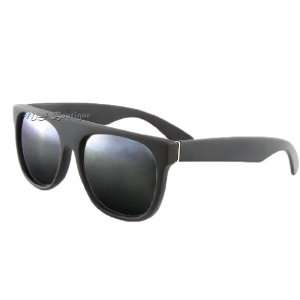   Flat Top Matte Black Wayfarer Sunglasses 80s Vintage 