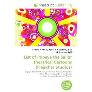   Sailor Theatrical Cartoons (Fleischer Studios) (9786132671509) Books