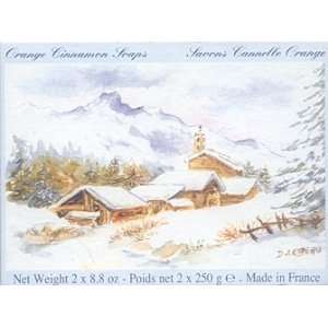  Lorcos Winter Lodge Orange Cinnamon Soap Set From France Beauty