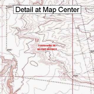  USGS Topographic Quadrangle Map   Fontenelle SE, Wyoming 