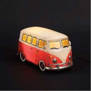 Red VW Bus Table Light LED Hippie 60s GW04004  