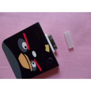  Angry Birds black portable mobile charger for iphone/ipod 