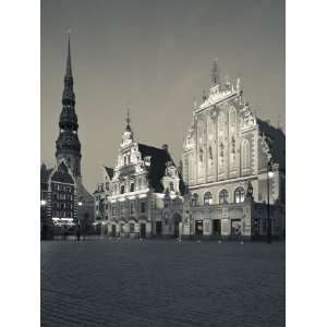 Latvia, Riga, Old Riga, Blackheads House, B;1344, Exterior and St 