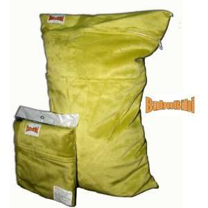  BubuBibi Wet/Dry Bag Cloth Diaper/Swim Soft MINKY GREEN 