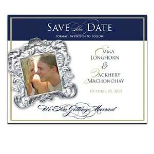  220 Save the Date Cards   Leaves of Moss & Midnight 