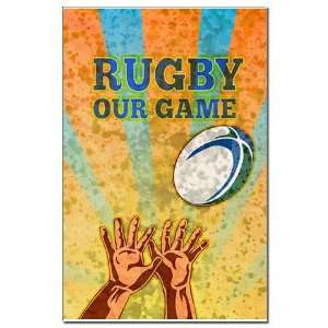  rugby player ball Sports Mini Poster Print by  