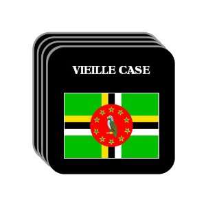  Dominica   VIEILLE CASE Set of 4 Mini Mousepad Coasters 