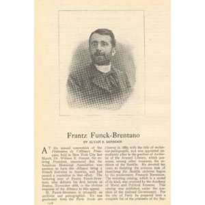    1904 French Archivist Frantz Funck Brentano 