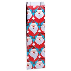  Retro Santa Gift Bag   Hold Single Bottle Kitchen 
