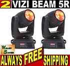 Lot of 2 AMERICAN DJ VIZI BEAM 5R DMX 8000 LUX light FREE CABLES