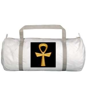  Gym Bag Egyptian Gold Ankh Black 