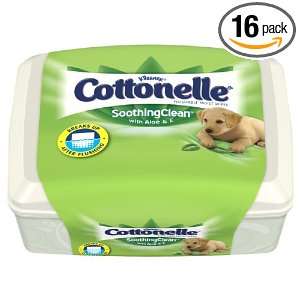  Cottonelle SoothingCleanFlushable Moist Wipe, 42 Count 