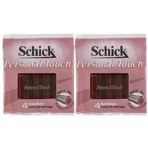  Schick Personal Touch Cartridge Refills 4 ct Health 