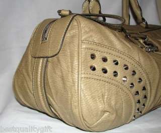 GUESS BY MARCIANO BEIGE STONE VIVE LE ROCK PURSE BAG  NEW  
