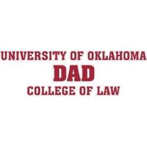  DECAL A UNIVERSITY OF OKLAHOMA DAD COLLEGE OF LAW   7.4 x 